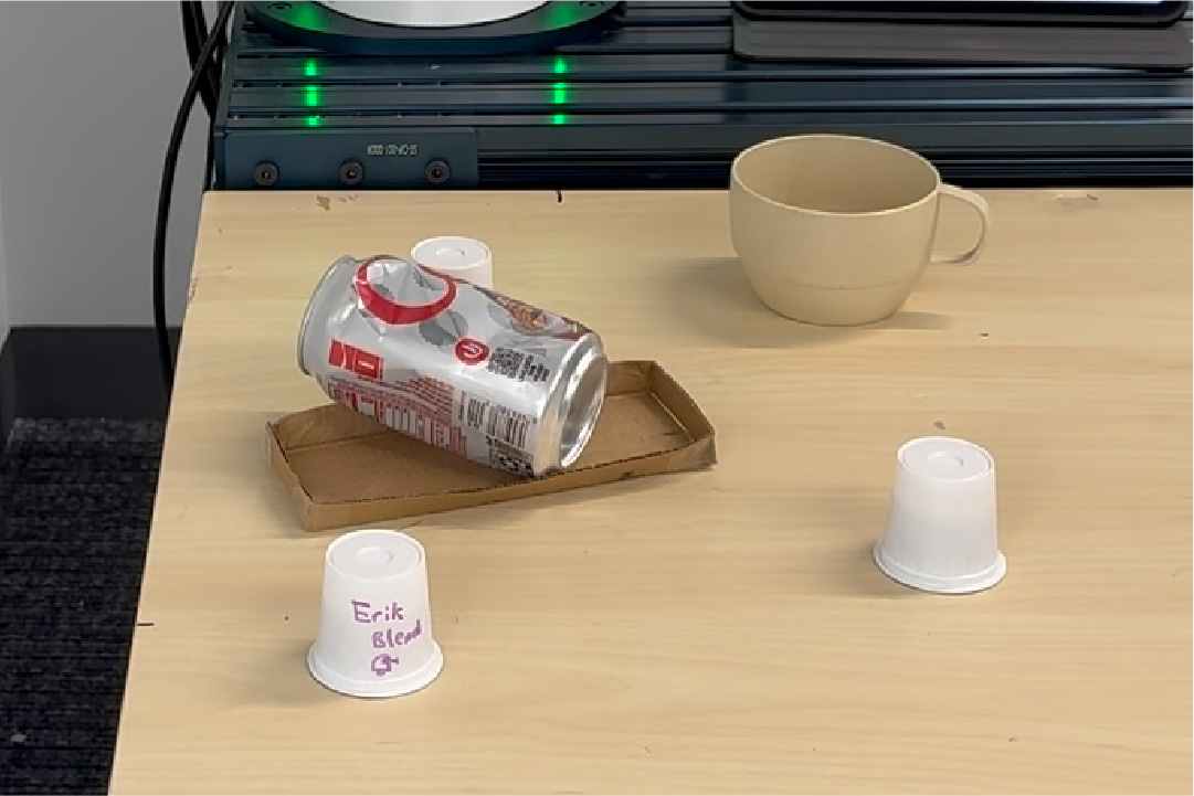 Pack pods to tray (obstruction)