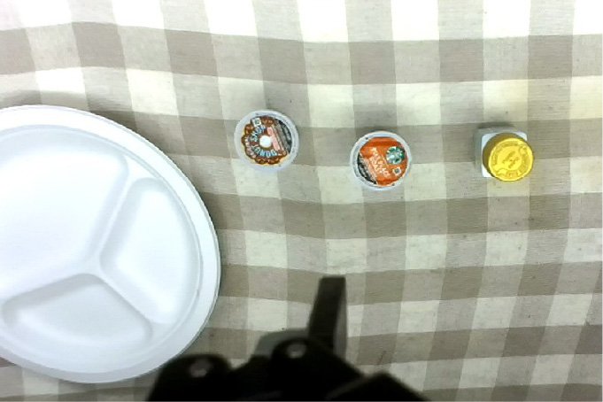 Coffee capsules to plate