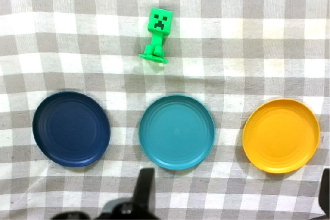 Toy to matching plate